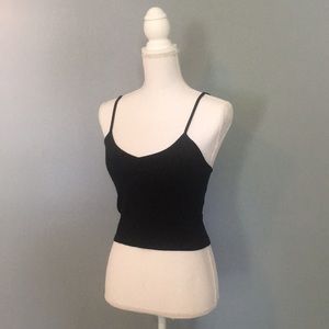 Topshop Ribbed Crop Tank